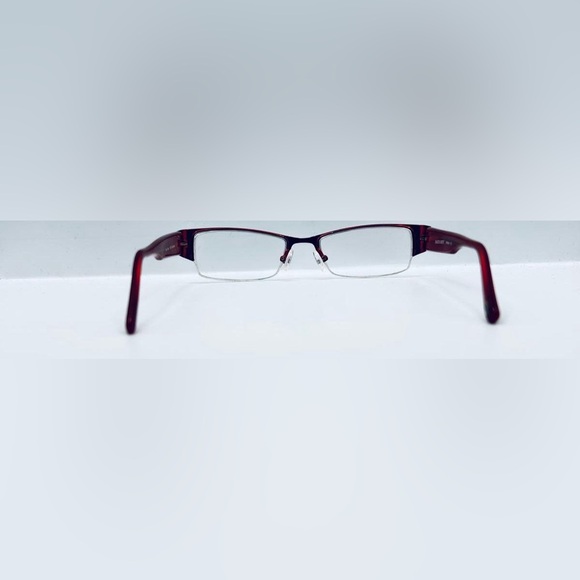 Vintage Dakota Smith Affliction Black Oval Half-Rim Sunglasses Frames Only - Picture 6 of 8